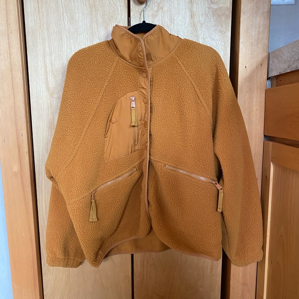 Free People Mustard Fleece